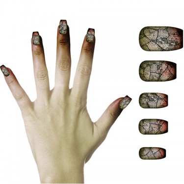 UÑAS POSTIZAS PARA ZOMBIE