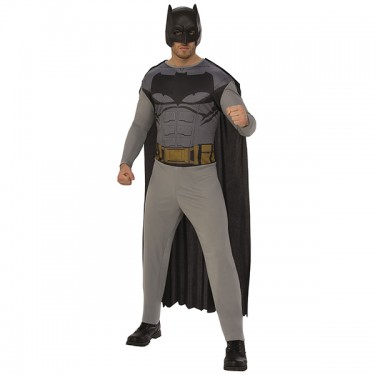 Disfraz de lujo para niños de Batman: el caballero de la noche. Batman  pecho con músculos, color negro, M, Un solo color