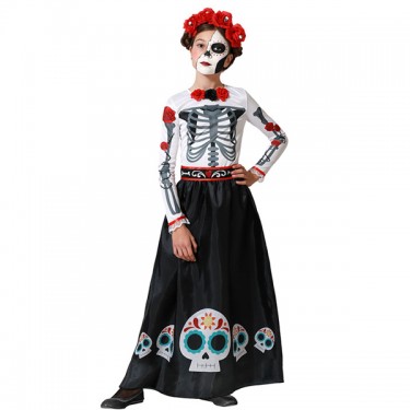 DISFRAZ DE CATRINA PARA NIÑA