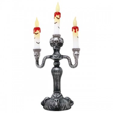 CANDELABRO CON CALAVERAS